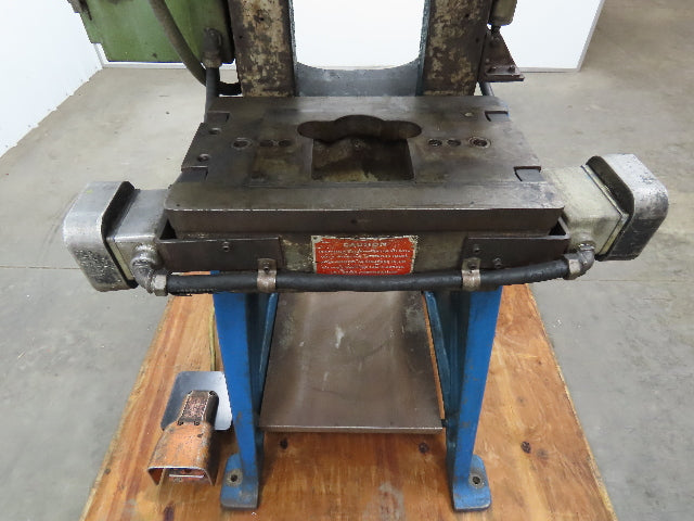 L & J No 2 Mechanical Punch Press OBI 18 Ton 2" Stroke 6.5 Throat 2Hp 3Ph