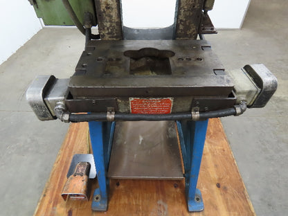 L & J No 2 Mechanical Punch Press OBI 18 Ton 2" Stroke 6.5 Throat 2Hp 3Ph