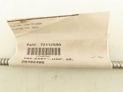 KMT 72112590 Waterjet Bent J Tube U-Bend Nipple 1/4"x21" High Pressure Line