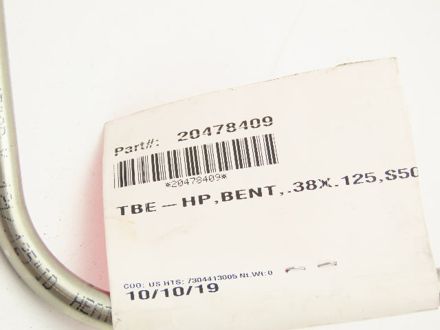 KMT 110485 Waterjet S50 Bent Tube Nipple 3/8" High Pressure Line 20478409