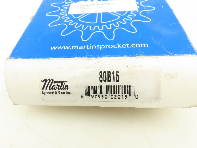 Martin 80B16 Sprocket # 80-1 16T 1" Bore Lot Of 2