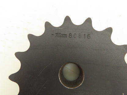 Martin 80B16 Sprocket # 80-1 16T 1" Bore Lot Of 2