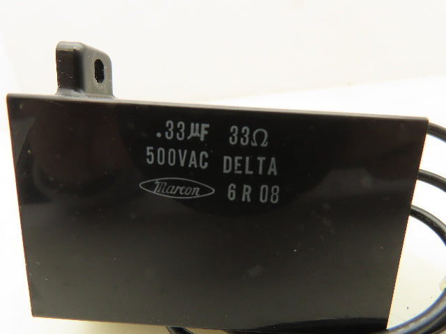 Marcon Capacitor 0.33uF 33 Ohm 500VAC Delta Lot of 4