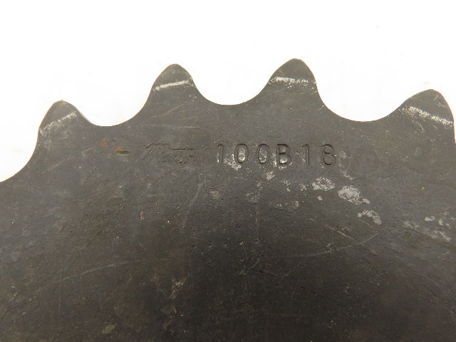 Martin 100B18 Sprocket Welded Steel # 100-1 B Hub 18 Teeth 1-5/16" Bore