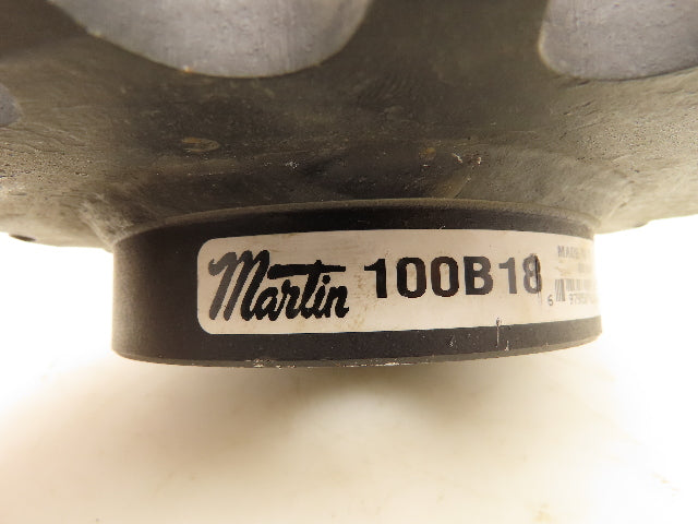 Martin 100B18 Sprocket Welded Steel # 100-1 B Hub 18 Teeth 1-5/16" Bore