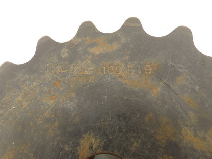 Martin 100B19 Sprocket Roller Chain # 100-1 19 Teeth 1-5/16" Bore