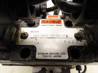 Racine OD4-DSHS-701SH-J12 Hydraulic Directional Control Valve Block Manifold