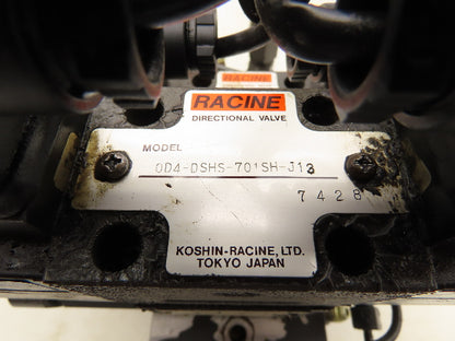 Racine OD4-DSHS-701SH-J12 Hydraulic Directional Control Valve Block Manifold