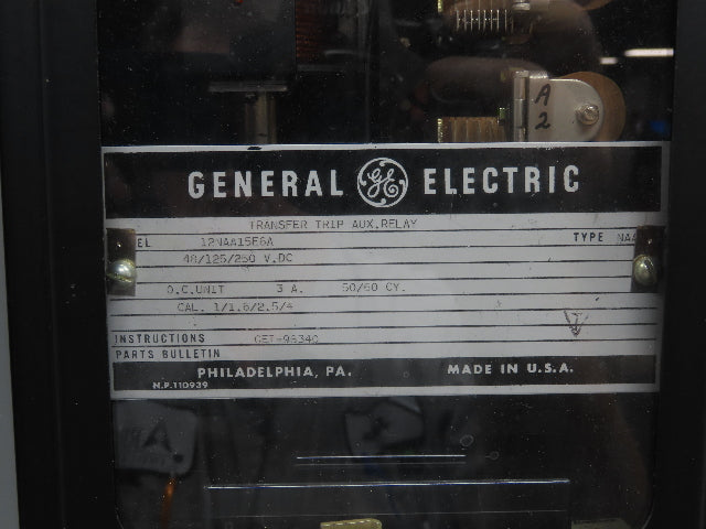 General Electric Reactance Distance Relay Control Panel MPL-H13-P879  765kv