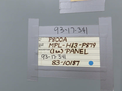 General Electric Reactance Distance Relay Control Panel MPL-H13-P879  765kv