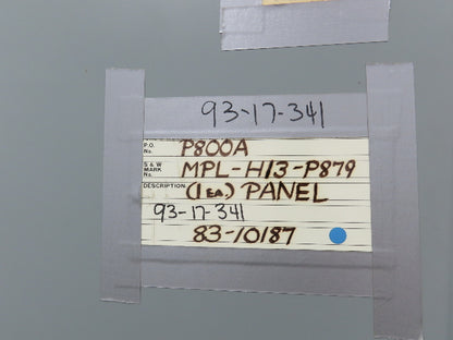 General Electric Reactance Distance Relay Control Panel MPL-H13-P879  765kv