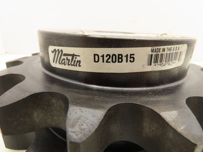 Martin D120B15 Sprocket # 120 Double Roller Chain 15 Teeth 1-1/2" Bore