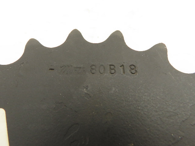 Martin 80B18 Sprocket Welded # 80 Roller Chain 18 Teeth 1" Stock Bore