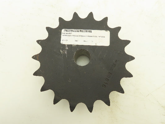 Martin 80B18 Sprocket Welded # 80 Roller Chain 18 Teeth 1" Stock Bore