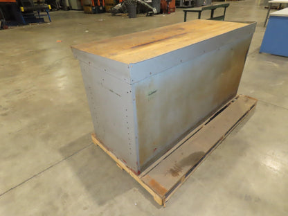 Industrial Butcher Block Top Workbench 2-Door Cabinet Workstation 72"W 29"D 36"H