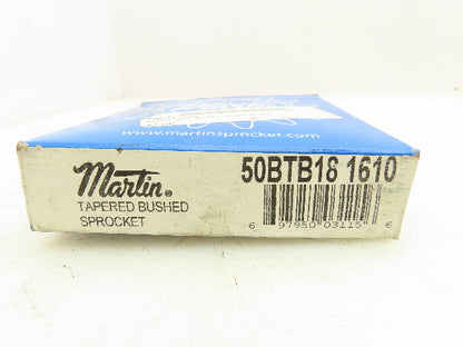 Martin 50BTB18-1610 Sprocket Tapered Bushed # 50 Roller 18 Teeth Size 1610