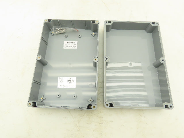 Bud Industries PN-1329-DG Plastic Electrical Enclosure Box 8.75x5.75x3" Lot of 3