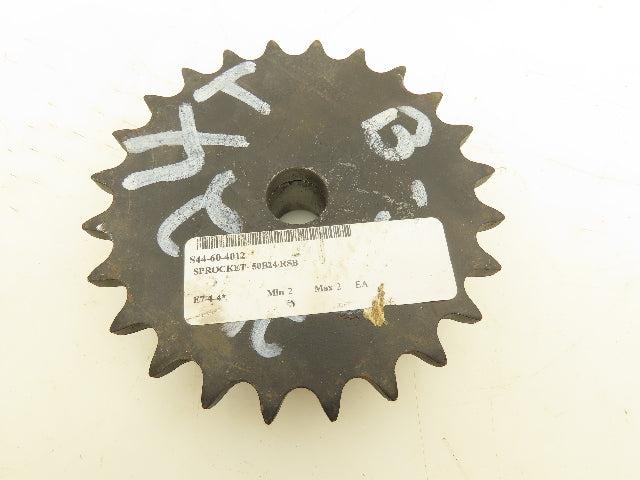 Martin 50B24 Sprocket Welded B Hub 24 Teeth 3/4" Bore Steel Lot Of 2