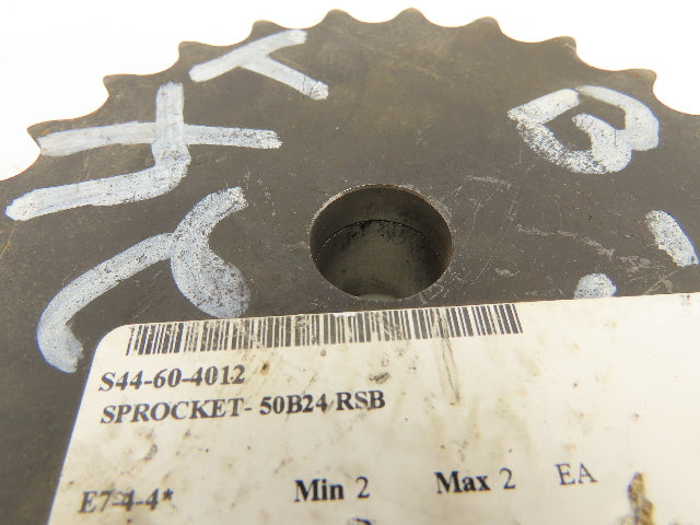 Martin 50B24 Sprocket Welded B Hub 24 Teeth 3/4" Bore Steel Lot Of 2