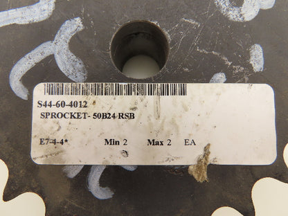 Martin 50B24 Sprocket Welded B Hub 24 Teeth 3/4" Bore Steel Lot Of 2