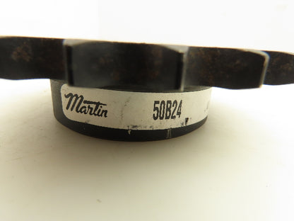 Martin 50B24 Sprocket Welded B Hub 24 Teeth 3/4" Bore Steel Lot Of 2