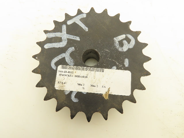 Martin 50B24 Sprocket Welded B Hub 24 Teeth 3/4" Bore Steel Lot Of 2