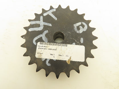 Martin 50B24 Sprocket Welded B Hub 24 Teeth 3/4" Bore Steel Lot Of 2