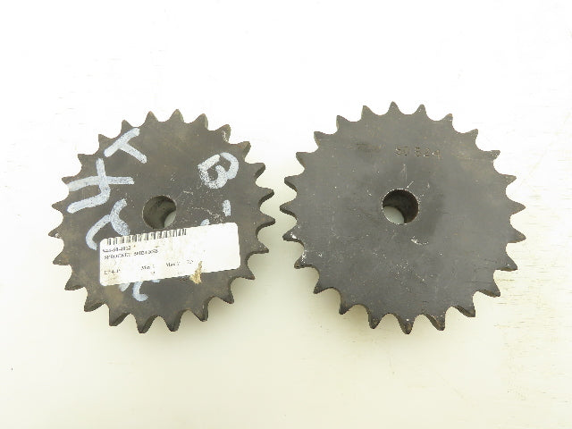 Martin 50B24 Sprocket Welded B Hub 24 Teeth 3/4" Bore Steel Lot Of 2