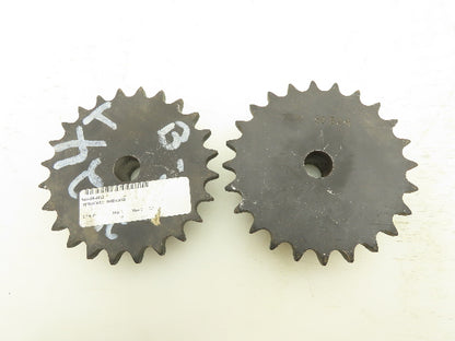 Martin 50B24 Sprocket Welded B Hub 24 Teeth 3/4" Bore Steel Lot Of 2