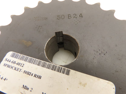 Martin 50B24F Sprocket Welded B Hub 24 Teeth 1" Bore With Set Screws Lot of 2