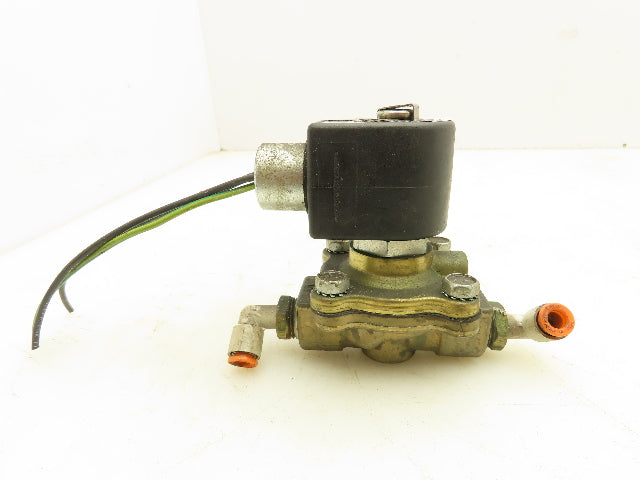 Parker 06F23C2140ACF4C01 Brass Solenoid Valve 2-Way Normally Closed 3/8" NPT 24V