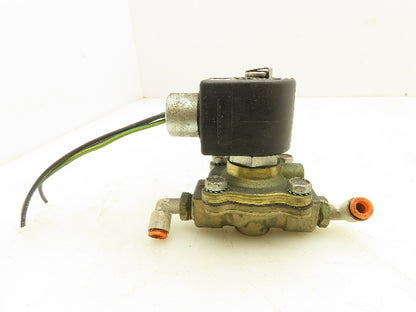 Parker 06F23C2140ACF4C01 Brass Solenoid Valve 2-Way Normally Closed 3/8" NPT 24V
