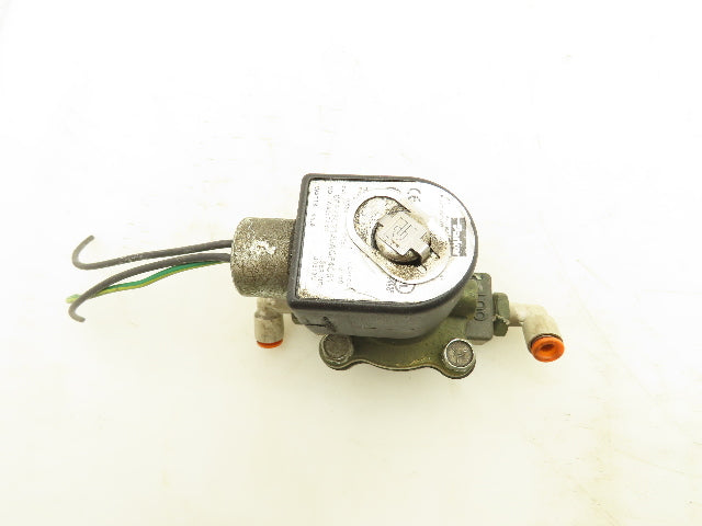 Parker 06F23C2140ACF4C01 Brass Solenoid Valve 2-Way Normally Closed 3/8" NPT 24V