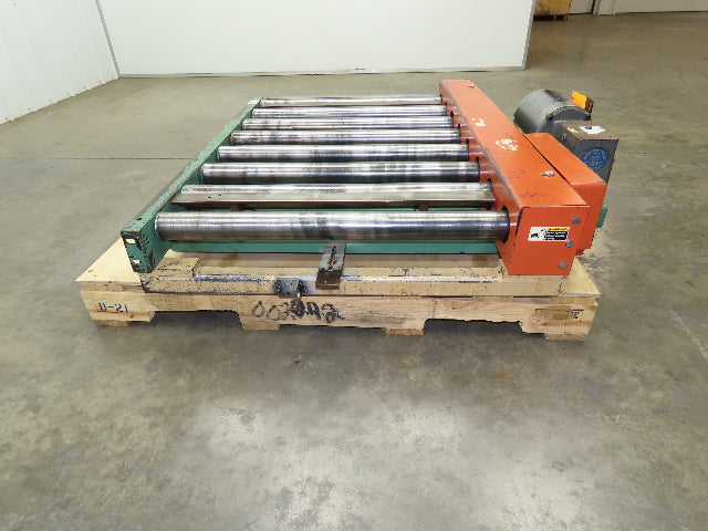 Roach 36"x 48" Chain Driven 2.5" Live Roller Conveyor 30"BF 3/4Hp 460V 20 FPM
