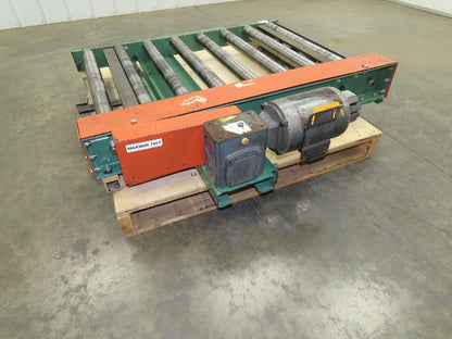 Roach 36"x 48" Chain Driven 2.5" Live Roller Conveyor 30"BF 3/4Hp 460V 20 FPM
