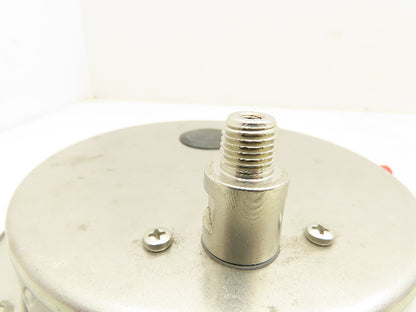McDaniel BBP 6" Stainless Pneumatic Air Pressure Gauge 0-30 PSI 1/4"NPT Panel Mt