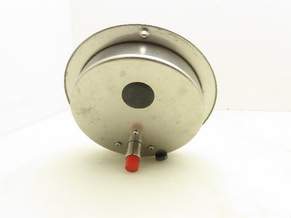 McDaniel BBP 6" Stainless Pneumatic Air Pressure Gauge 0-30 PSI 1/4"NPT Panel Mt