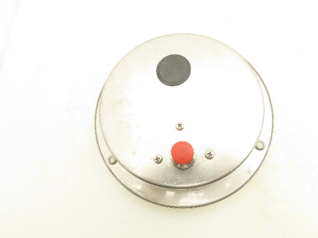 McDaniel BBP 6" Stainless Pneumatic Air Pressure Gauge 0-30 PSI 1/4"NPT Panel Mt
