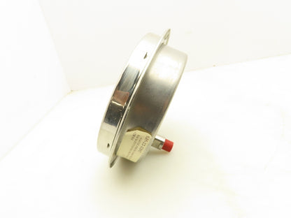 McDaniel 6" Stainless Pneumatic Air Pressure Gauge 0-30 PSI 1/4"NPT Panel Mount
