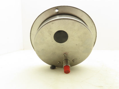 McDaniel 6" Stainless Pneumatic Air Pressure Gauge 0-30 PSI 1/4"NPT Panel Mount
