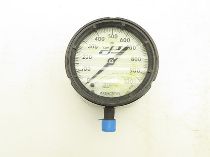 Ashcroft Cole Palmer DuraGauge Liquid Filled High Pressure Gauge 0-1000 PSI