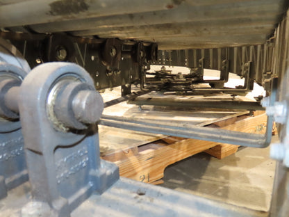 Hytrol 18"x 88" V-Belt Driven 1.9" Roller Conveyor 45° Section 15"BF  -No Drive