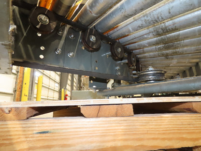Hytrol 18"x 88" V-Belt Driven 1.9" Roller Conveyor 45° Section 15"BF  -No Drive