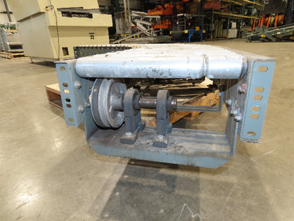 Hytrol 18"x 88" V-Belt Driven 1.9" Roller Conveyor 45° Section 15"BF  -No Drive