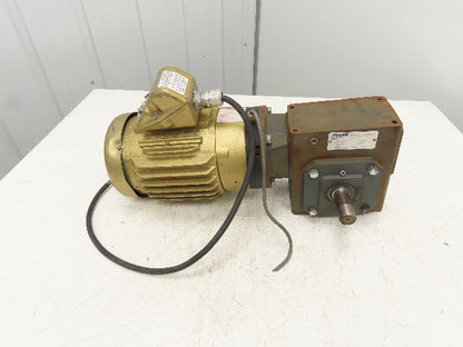 Baldor Gearmotor 15:1 Morse Gear Reducer 2Hp 230/460V 3PH 115 RPM RH 145TC