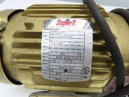 Baldor Gearmotor 15:1 Morse Reducer 2Hp 230/460V 3PH 115 RPM LH 145TC 262Q140L15