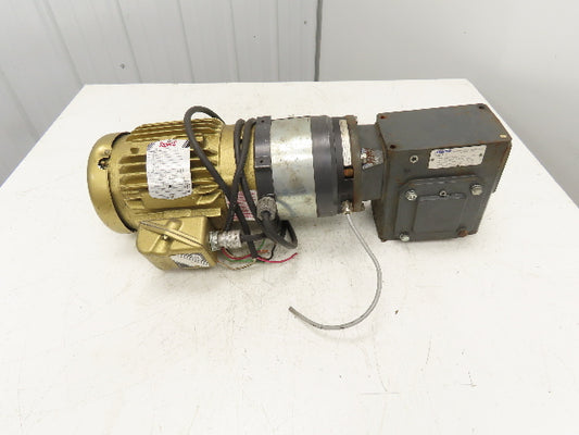 Baldor Gearmotor 15:1 Morse Reducer 2Hp 230/460V 3PH 115 RPM LH 145TC 262Q140L15