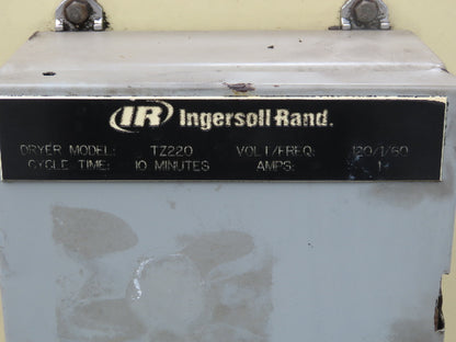 Ingersoll Rand TZ220 Thermo Zorb Heatless Regenerative Air Dryer 220 CFM TZ Type