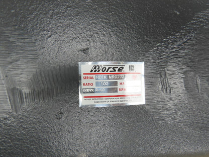 Morse 60DVX R-LD Worm Gear Reducer 100:1 Double Reduction 7Hp 17.5 RPM Output