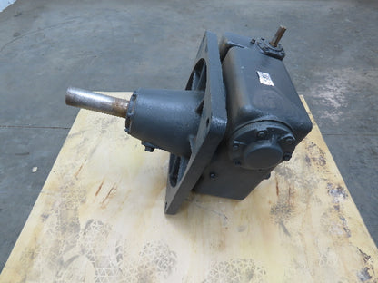 Morse 60DVX R-LD Worm Gear Reducer 100:1 Double Reduction 7Hp 17.5 RPM Output